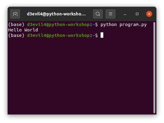 Linux Python Program