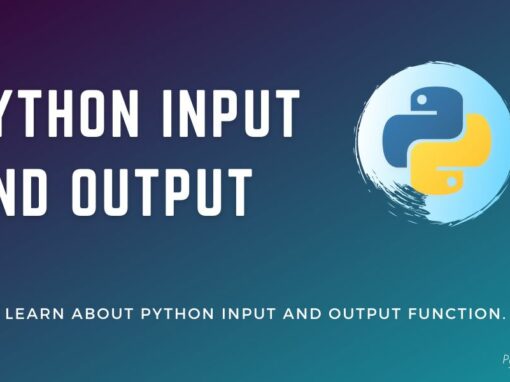 Python Input and Output