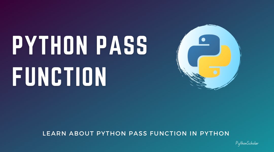Python pass Function