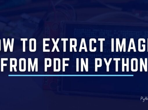 How to Extract Images from pdf in Python