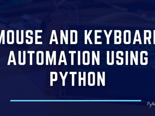 Mouse and Keyboard automation using Python