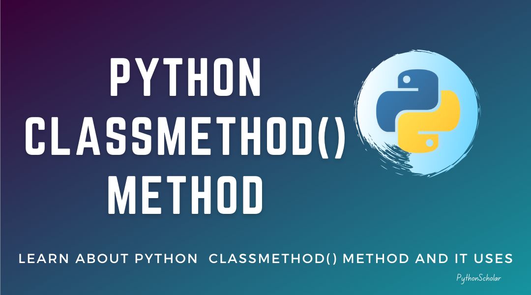 Python classmethod() Method
