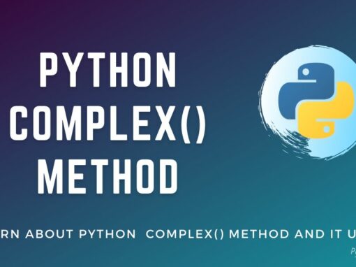 Python complex() Method