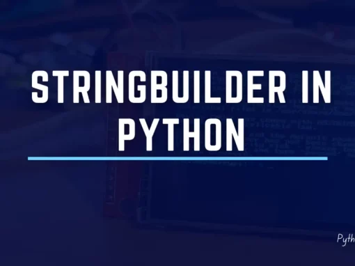 StringBuilder in Python