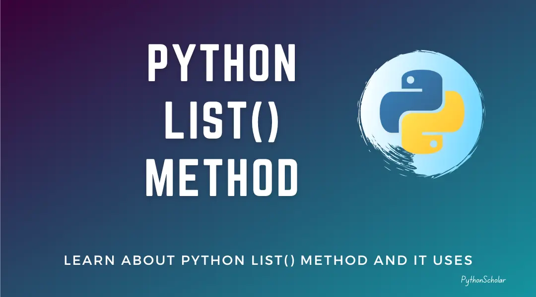 Python list() Method