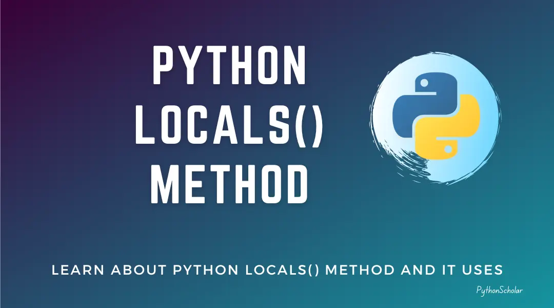 Python locals() Method
