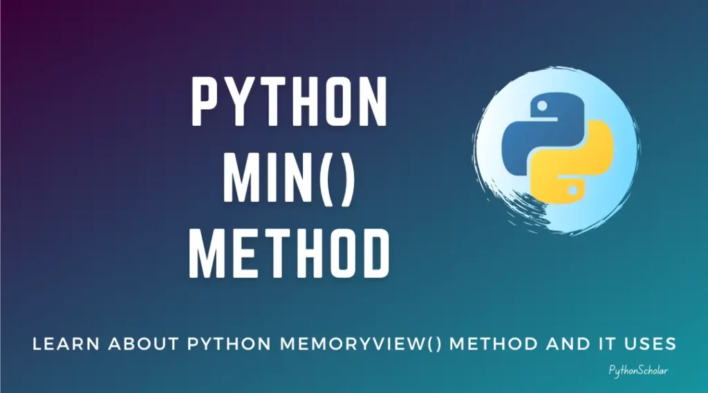 Python min() Method