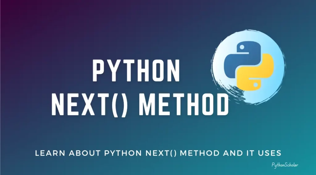 Python next() method