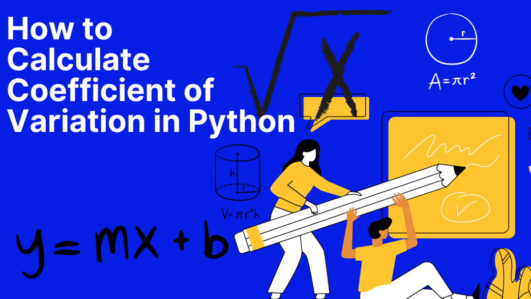 how to calculate coefficient of variation in python